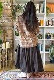 Heritage Needlecord Plaid Swing Top Camel & Earth